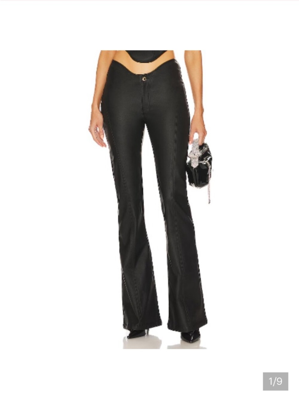 Retrofete Black Boot-Cut Flare Jeans